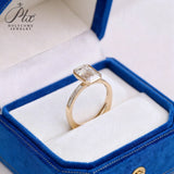 Diamond Ring Customize 2ct Emerald Cut 10K 14K 18K 925 Silver Proposal Band jewelry for Woman Hypoallergenic Birthday Gift