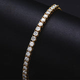 Moissanite Bracelet 3mm D Color VVS1 925 Sterling Silver GRA Factory Direct Hypoallergenic Comfortable Daily Commute Jewelry