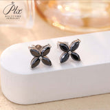 Horseshoe Clover Plated Moissanite Earrings & Necklace - Classic Design Daily Wear Hypoallergenic Ideal Gift