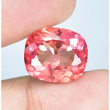 1.9-4.5ct Wide Rectangle Shape Lab-Grown Padparadscha Loose Gems - Perfect Anniversary Surprise