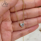 Lady's Diamond Rings Customize 5Prongs Heart Shape 10k 14k 18k Gold IGI Certificate Wedding Engagement Band Gift Hypoallergenic