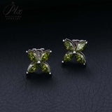 925 Sterling Silver with Hearts and Arrows Cut D Color VVS1  Moissanite Marquise Earrings  GRA Certificate Daily Wear
