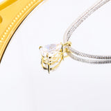 8-16 CT Custom Necklace Pear Cut Moissanite White 925 Sterling Silver Jewelry High-Quality Premium Christmas Gift Hypoallergenic