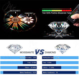 Moissanite Necklace Sunflower Pendant Multicolor Round Cut 1ct Women Wedding Party Engagement Special Gifts Charms Fine Jewelry