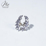 Earrings with 2.4CT D Color Marquise Cut Moissanite 925 Silver Plated White Yellow Rose Gold Ear Stud Women Fashion Daily Jewely