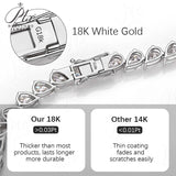 Pear Cut Engagement Moisssanite Tennis Necklace 925 Sterling Silver Jewelry Lady‘s Moisssanite Diamond Chain for Women
