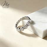 Lab Grown Diamond Ring 925 Sterling Silver 14k 18k GRA Certified Round Cut Hypoallergenic Wedding Ring Factory Direct Sale Ideal Gift