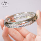 Customized Moissanite Gemstone Bangles Round D Color Full Size Fine Fashion Elegant for Woman Man Anniversary Party Gift Charms