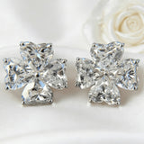 2.4ct Heart Cut Moissanite Earrings White Gold Yellow Gold Romantic Fine Jewelry Gift for Her Valentine Wedding Anniversary