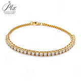 Moissanite Bracelet 3mm D Color VVS1 925 Sterling Silver GRA Factory Direct Hypoallergenic Comfortable Daily Commute Jewelry