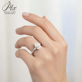 Pear Cut Moissanite Engagement Ring in 10K/14K/18K Gold Classic Solitaire Promise Ring Perfect Wedding Anniversary Gift
