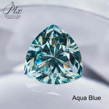 Lab Grown Loose Moissanite Diamond Wholesale Multicolor Trillion Shape VVS1 Clarity for Gemstone Making GRA Certificate Beads