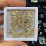 Moissanite Stone Moissanite Stone 0.35ct-5ct Colorful VVS1 Princess Shape Excellent Beads For Women's Jewelery Diamond Ring