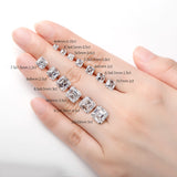 Moissanite Stone Princess Heart Marquise Emerald Radiant Round Pear Oval Cushion Asscher Cut GRA Certificate 0.3ct-5ct