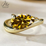 S925 Ring With 3CT Pear Shaped Moissanite D Color/Ruby/Sapphire/Colombian Emerald /Zambian Emerald VVS1 Clarity Customized For Banquet & Festival Gifts