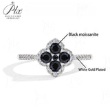Elegant D VVS1 Color 100% S925 Sterling Silver Moissanite Diamond Ring for Women Engagement Wedding Fine Jewelry Holiday Gifts