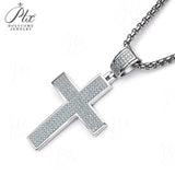 Dazzling Moissanite Hip-hop Cross Necklace - Hypoallergenic Choice for Easter Gifting to Family For Both Men and Women