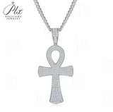 Hypoallergenic 925 Silver Moissanite Cross Necklace - Perfect Birthday Gift for Faithful Friends