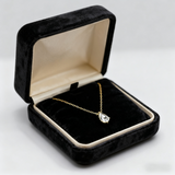 1-2CT Pear Cut Moissanite/Zircon Pendant Necklace S925 Silver East West Solitaire Water Drop Diamond Neck Chain for Women Jewelry