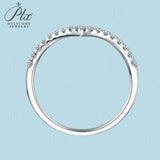 Round Moissanite Wishbone Stackable Band Ring Women Only Gifts For Festivals And Anniversaries