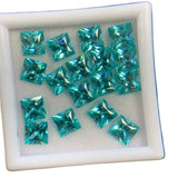0.78-14ct Princess Cut Lab-Grown Paraiba Loose Stones - Wholesale Price Charming Anniversary Gift Selection