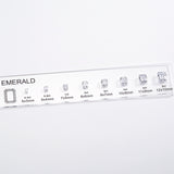 CUSTOM ZIRCON SETS - COMPARISON CHART FOR VARIOUS SHAPES AND SIZES SUITABLE FOR JEWELRY TOOLS