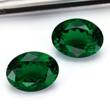 Loose Multi-Size Oval Zambian Emeralds To Create Hypoallergenic DIY Earrings Which Are Ideal As Christmas Gifts For Loved Ones