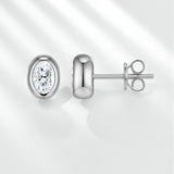 1CT Round Moissanite Diamond Stud Earrings for Women S925 Sterling Silver Earring Wedding Party Fine Jewelry