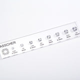 CUSTOM ZIRCON SETS - COMPARISON CHART FOR VARIOUS SHAPES AND SIZES SUITABLE FOR JEWELRY TOOLS