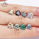 Lab Grown Loose Moissanite Diamond Wholesale Multicolor Trillion Shape VVS1 Clarity for Gemstone Making GRA Certificate Beads