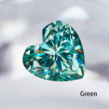 Moissanite Loose Stone Heart Cut D Color with GRA Certificate Beads for DIY Jewelry Making Wholesale Top Quality No Fade Beads