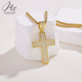 Dazzling Moissanite Hip-hop Cross Necklace - Hypoallergenic Choice for Easter Gifting to Family For Both Men and Women