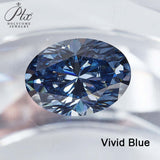 Sparkling Multicolor Moissanite Oval Cut 8Hearts 8Arrows Brilliant Facets Exquisite Loose Gemstones for Jewelry Crafting