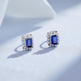 Customized Earrings Emerald Princess Ruby Sapphire Colombia Padparadscha S925 Styles Ear Studs for Thanksgiving Christmas Gift