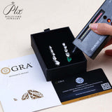 Pear-shaped Earrings Set with D/VVS Grade Moissanite & Colored Gemstones  This Jewelry Is An Ideal Choice for Party Gifts