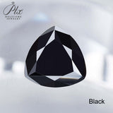 Lab Grown Loose Moissanite Diamond Wholesale Multicolor Trillion Shape VVS1 Clarity for Gemstone Making GRA Certificate Beads