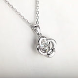 Moissanite Diamond 6.5mm 1CT Necklace For Womens Solitaire Pendant 925 Silver Chains D White  Jewelry Customized Gift