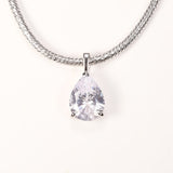 8-16 CT Custom Necklace Pear Cut Moissanite White 925 Sterling Silver Jewelry High-Quality Premium Christmas Gift Hypoallergenic