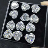 Multi-Size Heart-Cut Lab-Grown Diamonds DIY Available For Rings Necklaces Earrings Ideal For Gifting As Presents