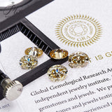 Sparkling Multicolor Moissanite Oval Cut 8Hearts 8Arrows Brilliant Facets Exquisite Loose Gemstones for Jewelry Crafting