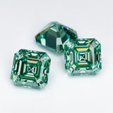 Luxury Multicolor Moissanite Gemstones  Asscher Cut Loose Diamonds  Perfect for Rings Earrings & Pendant Making