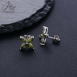 Horseshoe Clover Plated Moissanite Earrings & Necklace - Classic Design Daily Wear Hypoallergenic Ideal Gift