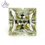 Moissanite Stone Moissanite Stone 0.35ct-5ct Colorful VVS1 Princess Shape Excellent Beads For Women's Jewelery Diamond Ring