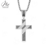 Dazzling Moissanite Hip-hop Cross Necklace - Hypoallergenic Choice for Easter Gifting to Family For Both Men and Women