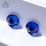 Multi-size Loose Round Lab-Grown Sapphires DIY Jewelry Making Supplies Anti-Allergy