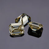 Wholesale Price Moissanite Stone Emerald Cut D Color Blue Green  VVS1 with GRA Certificate 0.5ct-10ct Gemstones