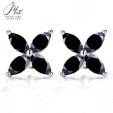 925 Sterling Silver with Hearts and Arrows Cut D Color VVS1  Moissanite Marquise Earrings  GRA Certificate Daily Wear