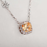 Holycome Pendant 925 Silver 38cm-42cm  Moissanite VVS1 Engagement Pendant Necklace for Women Anniversary Gift