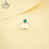 Gemstones Ring Oval Cut Lab Grown Ruby Sapphire Columbia Padparadscha 925 Silver Anniversary Gifts Charms Jewelry for Woman