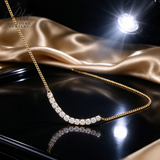 Lab Grown Diamond Necklace 10K/14K/18K Gold Round Shape DEF Color Pendant Hypoallergenic Direct from Factory Daily